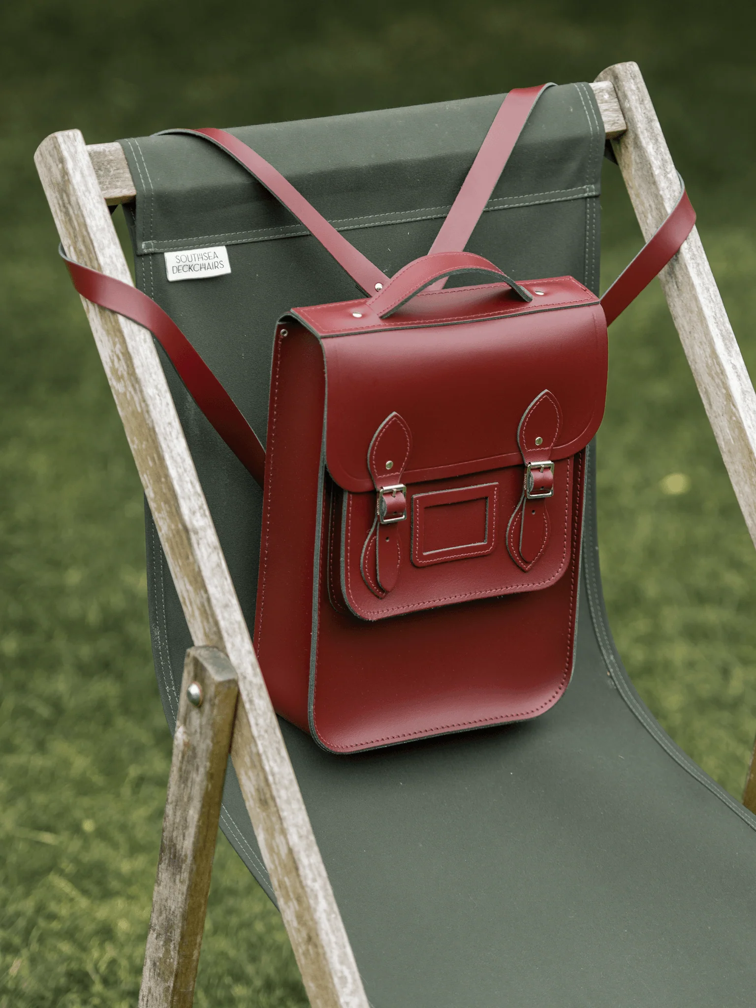 The Portrait Backpack -  Oxblood - Image 9