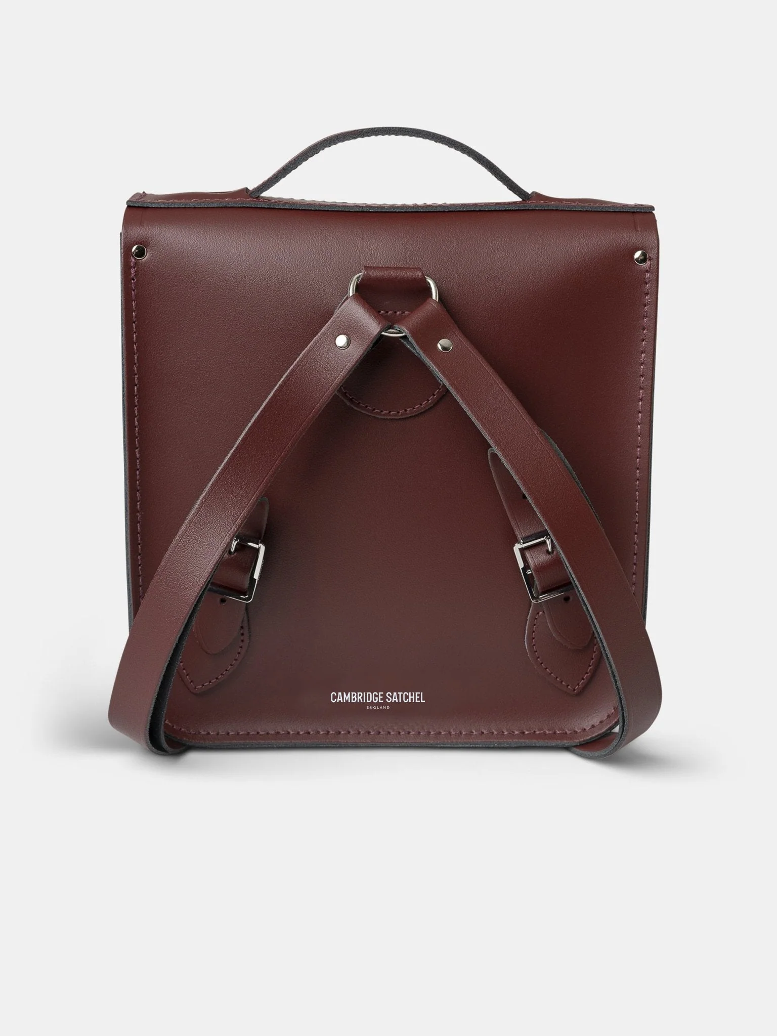 The Small Portrait Backpack -  Oxblood - Image 5
