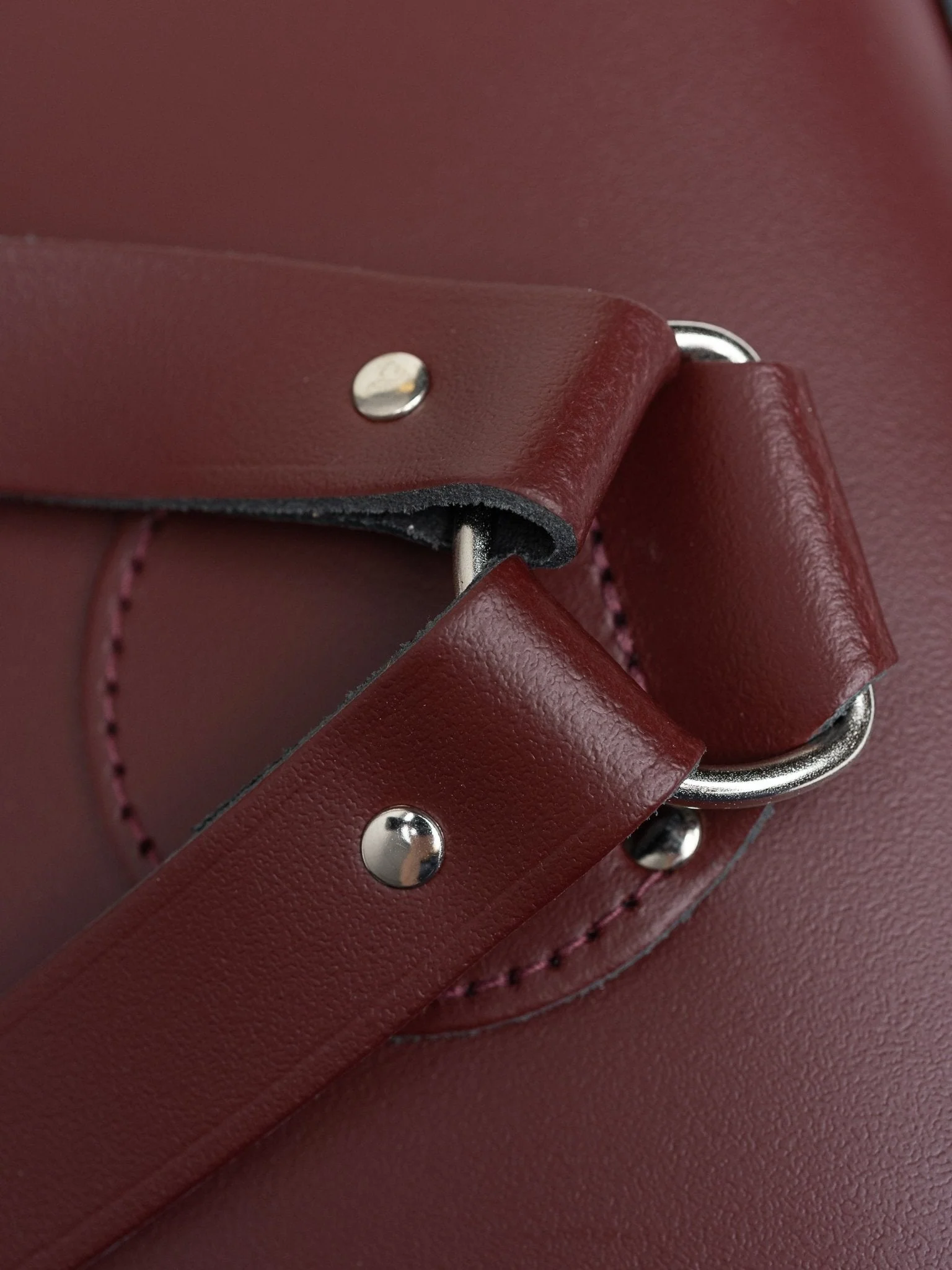 The Small Portrait Backpack -  Oxblood - Image 9