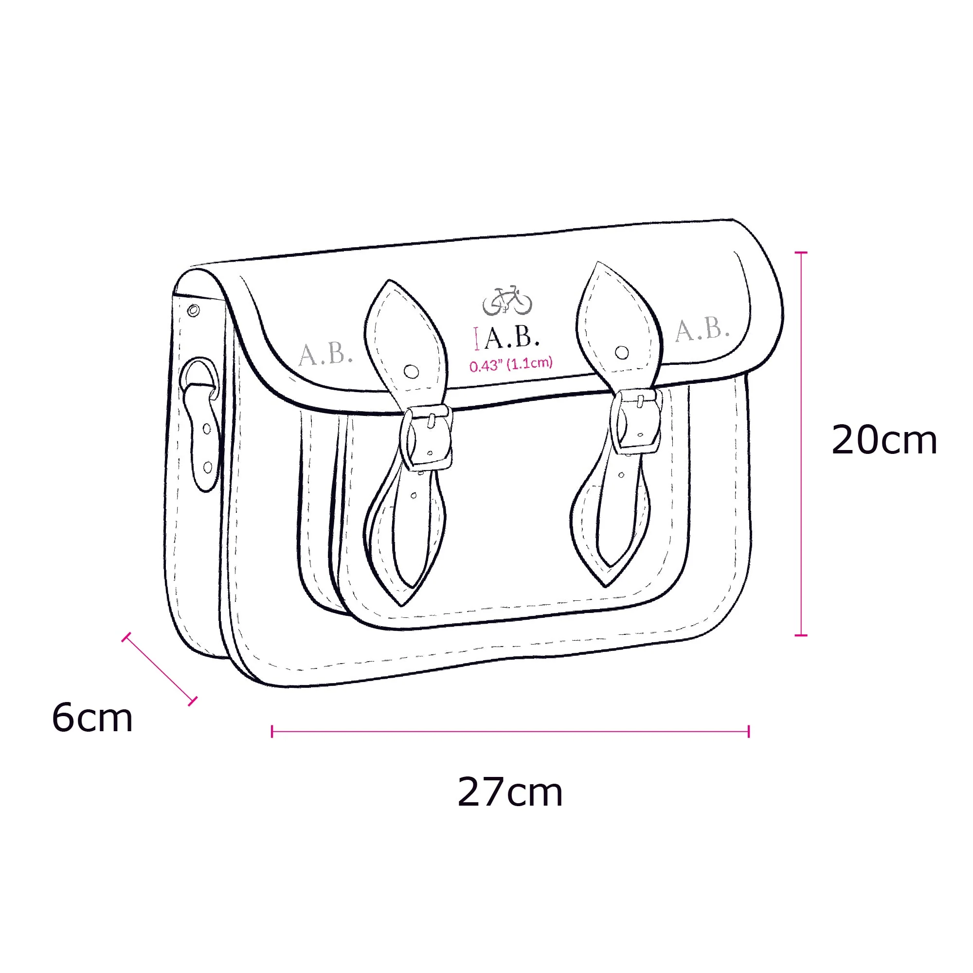 The 11 Inch Satchel - Vanilla - Image 11