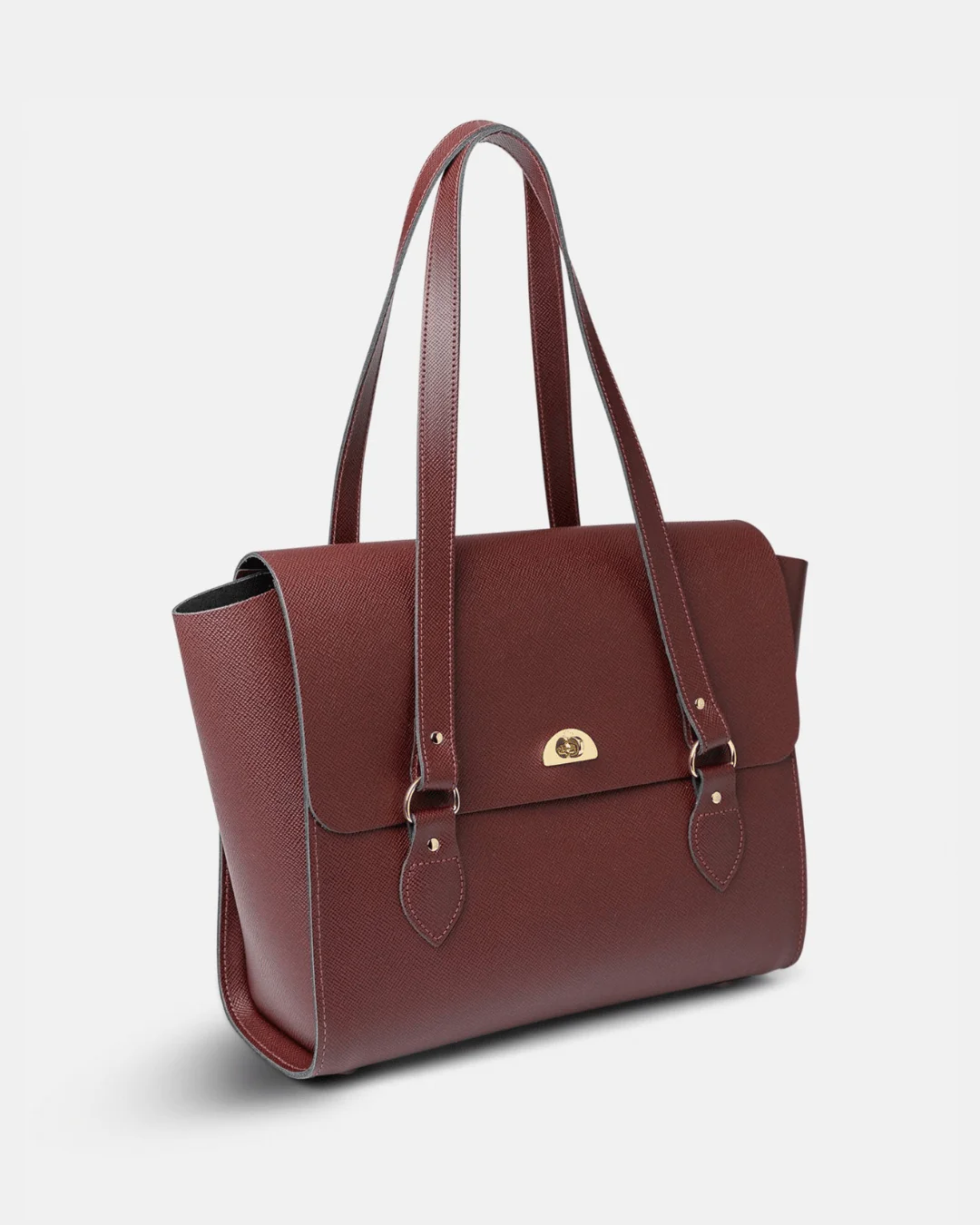 The Emily -  Oxblood Saffiano - Image 3