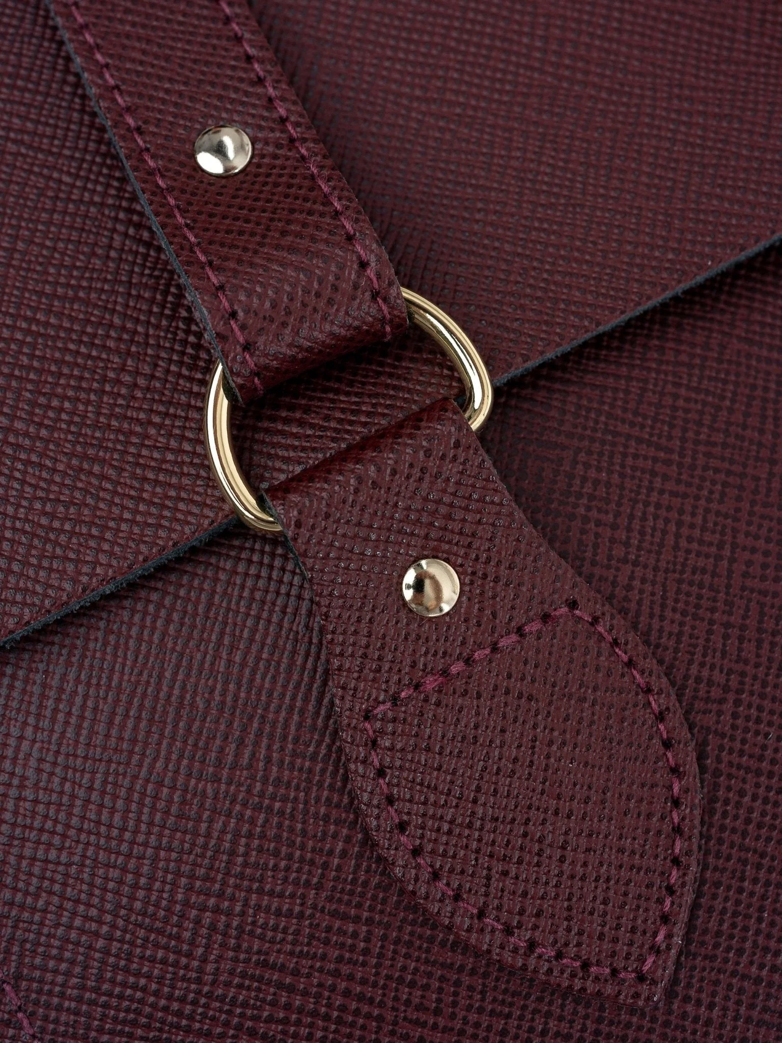 The Emily -  Oxblood Saffiano - Image 8