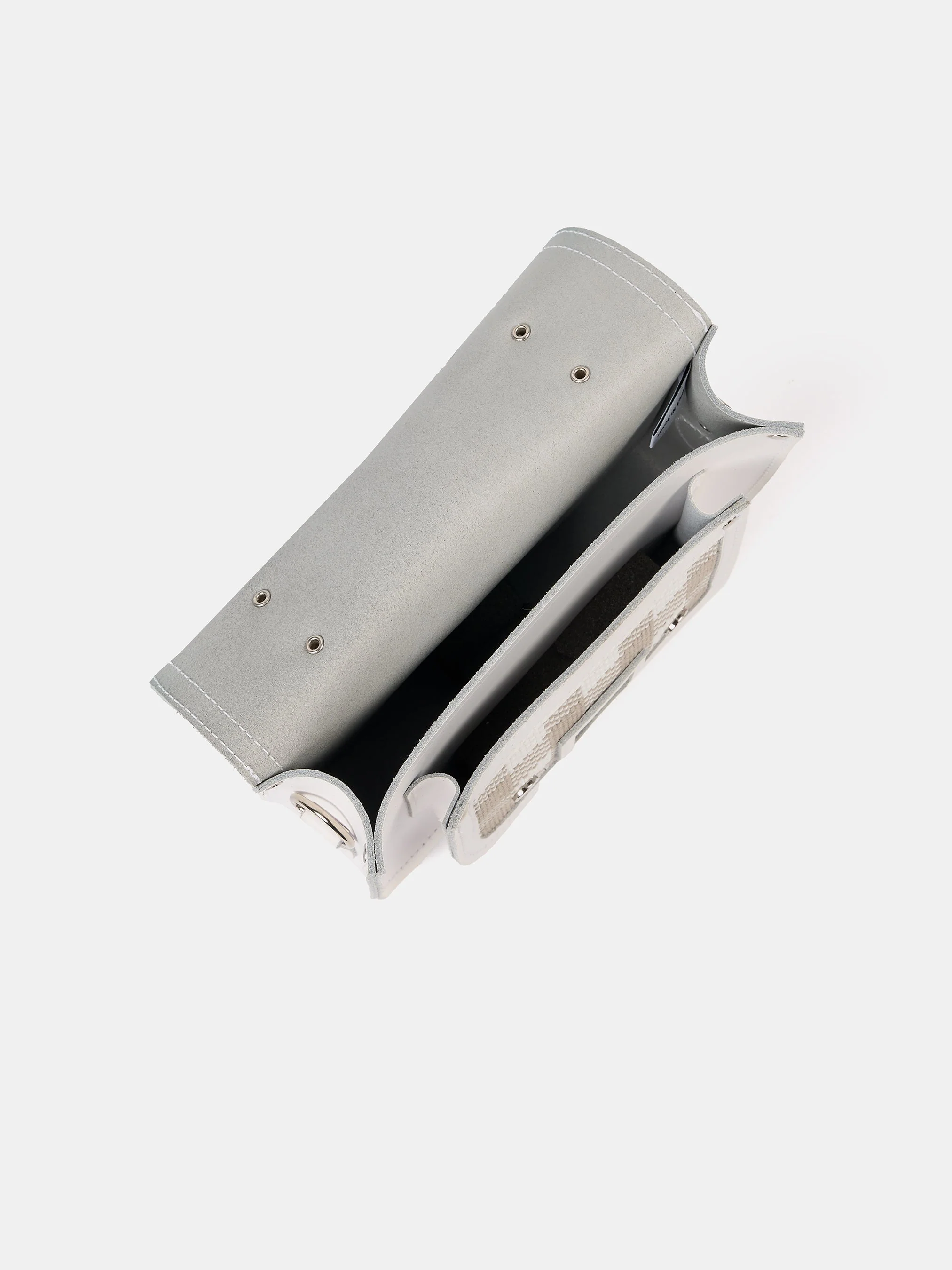 The Mini - Taupe Plaid & Brilliant White - Image 8