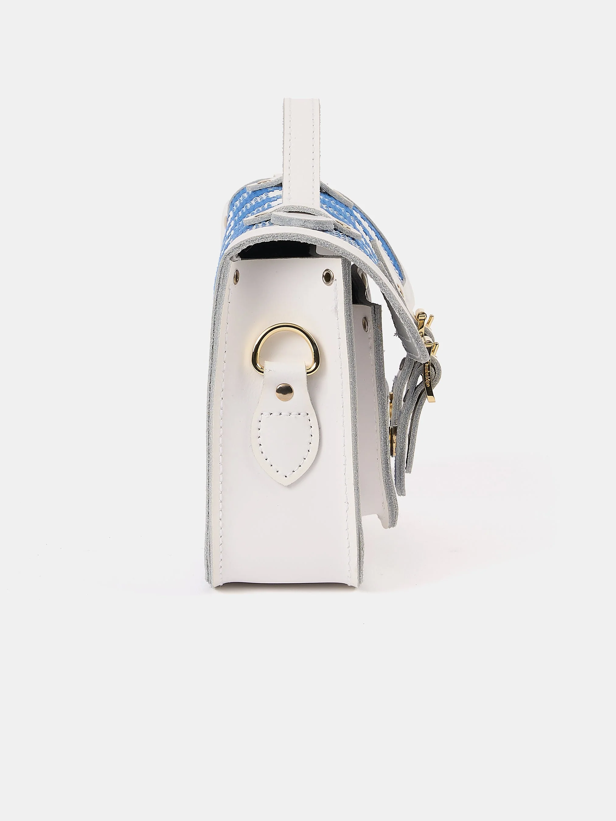 The Mini - Ultramarine Blue Plaid & Brilliant White - Image 4