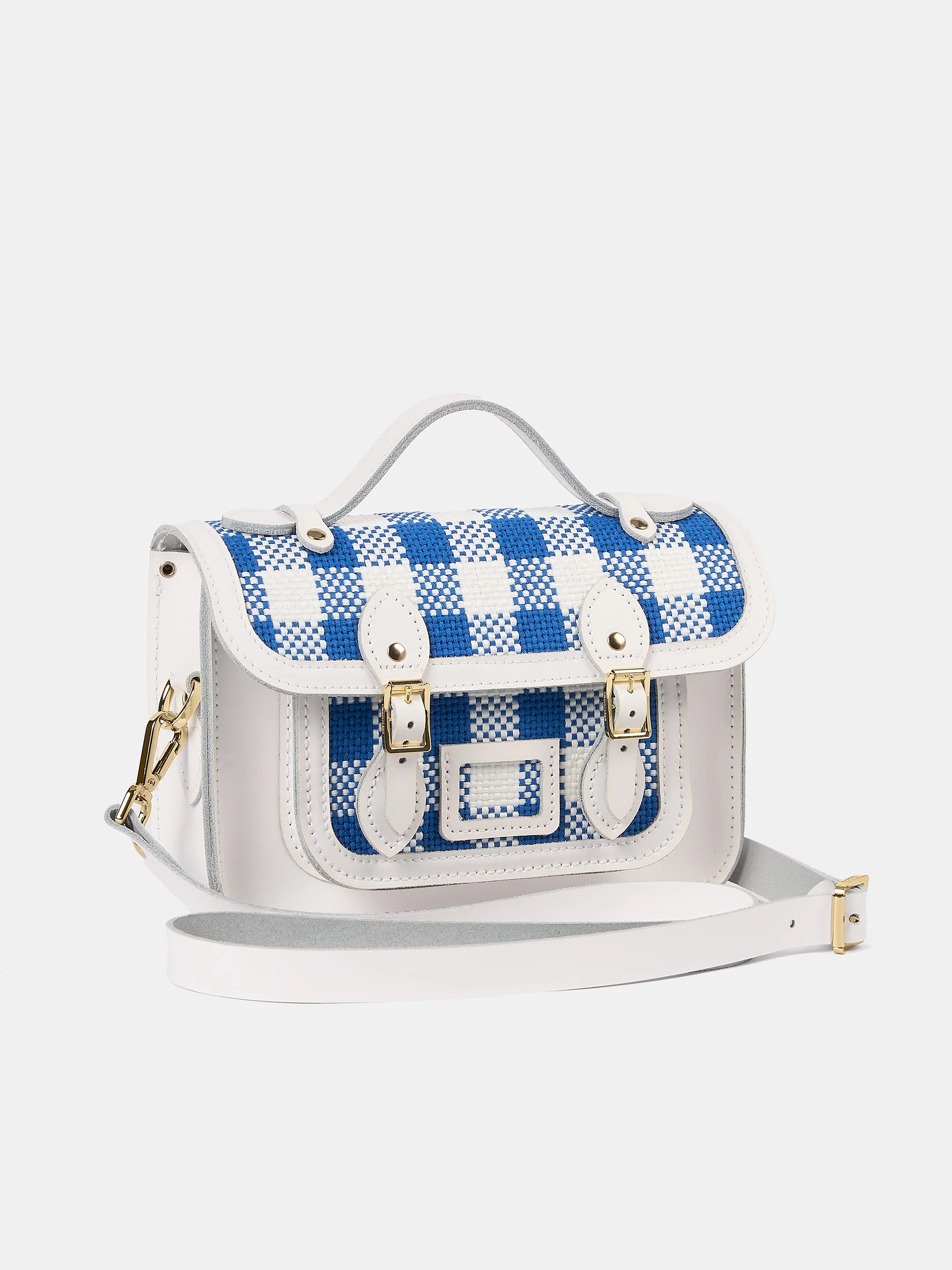 The Mini - Ultramarine Blue Plaid & Brilliant White - Image 5