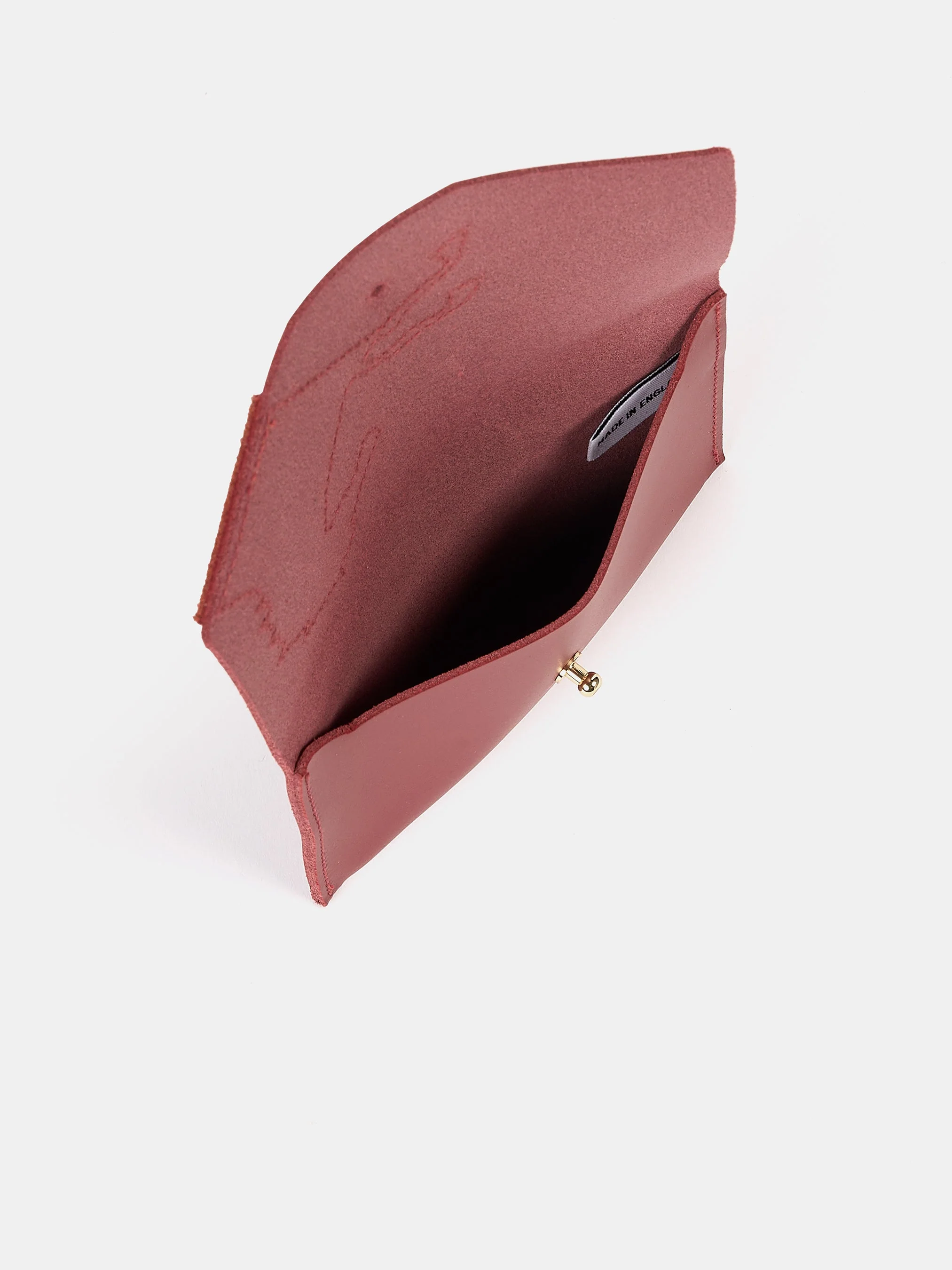 The Year of the Horse Money Purse - Red with Rust Suede Horse - Image 5