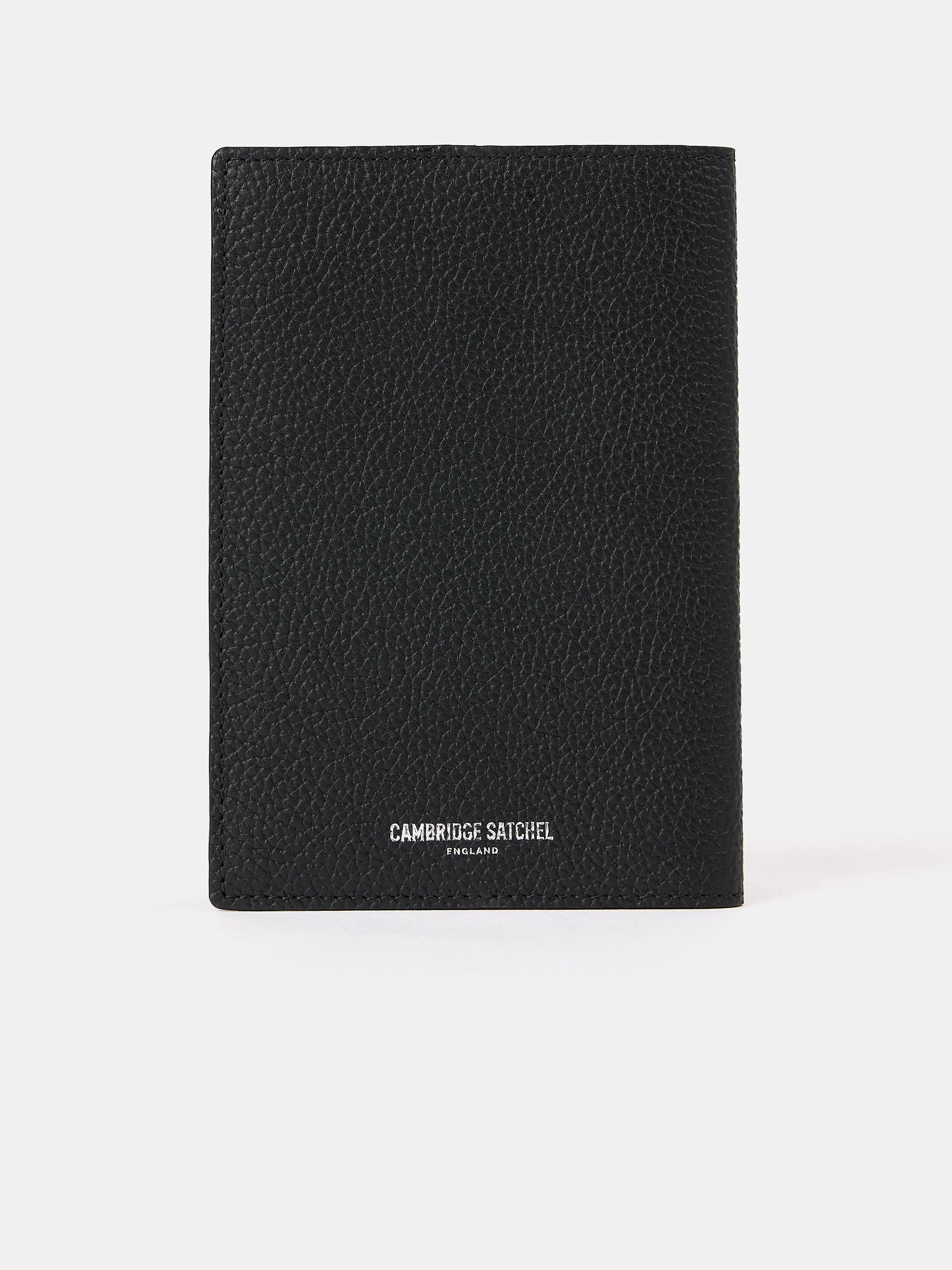 The Passport Cover - Black Madras Grain with Tartan - Image 3