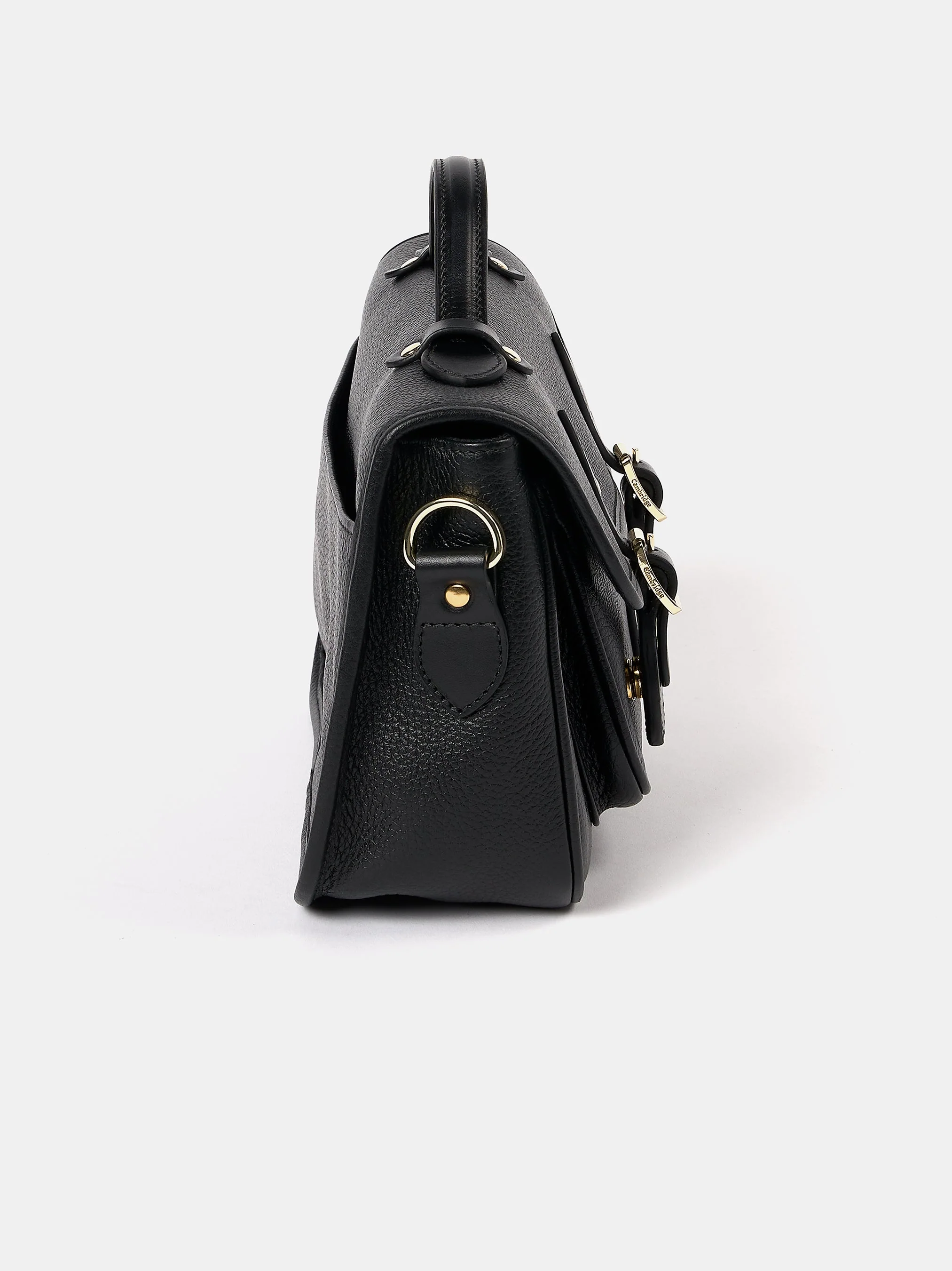 The Soft Satchel - Black Calf Grain - Image 4