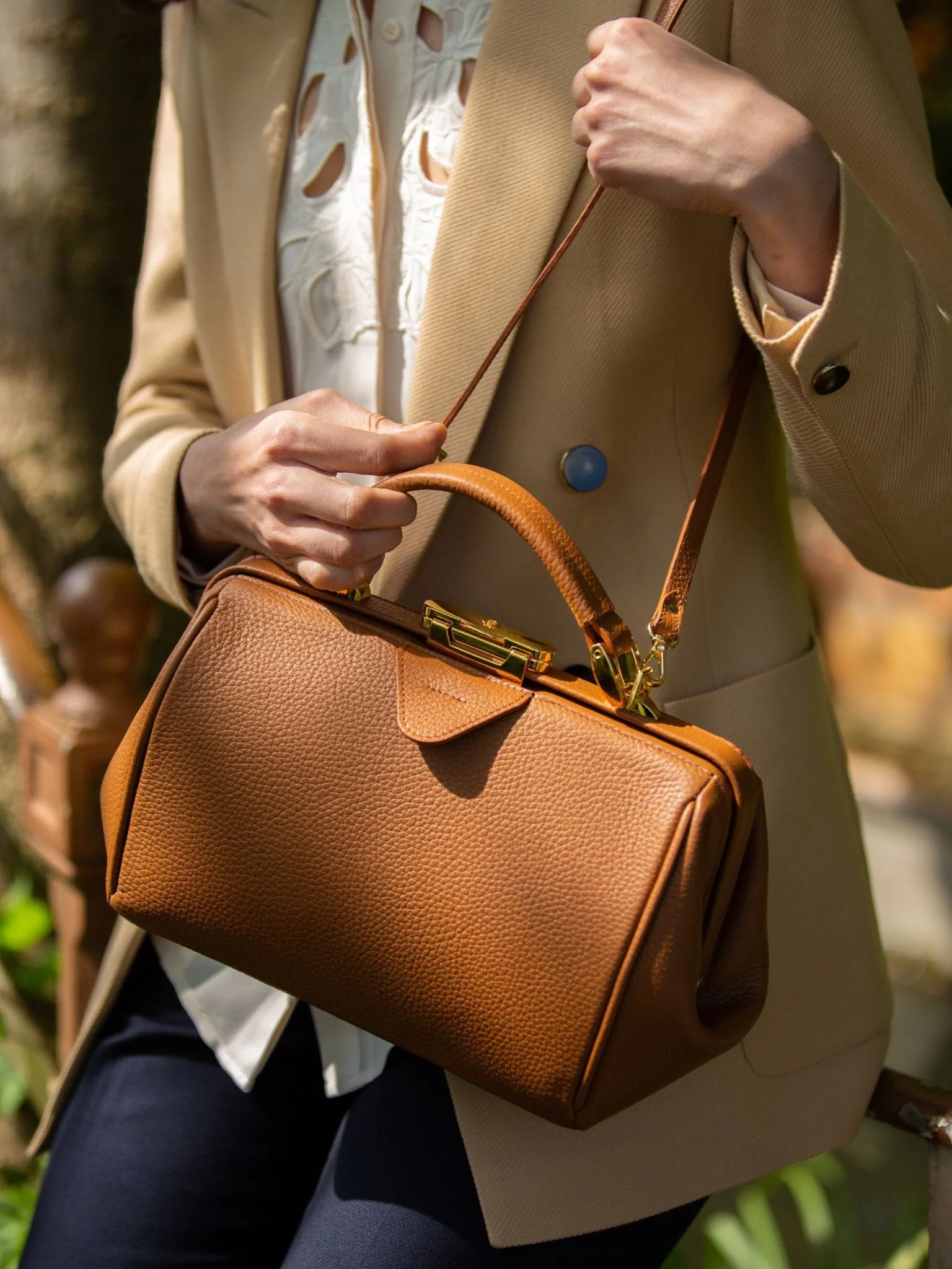 The Sophie -  Havana Brown Calf Grain - Image 6