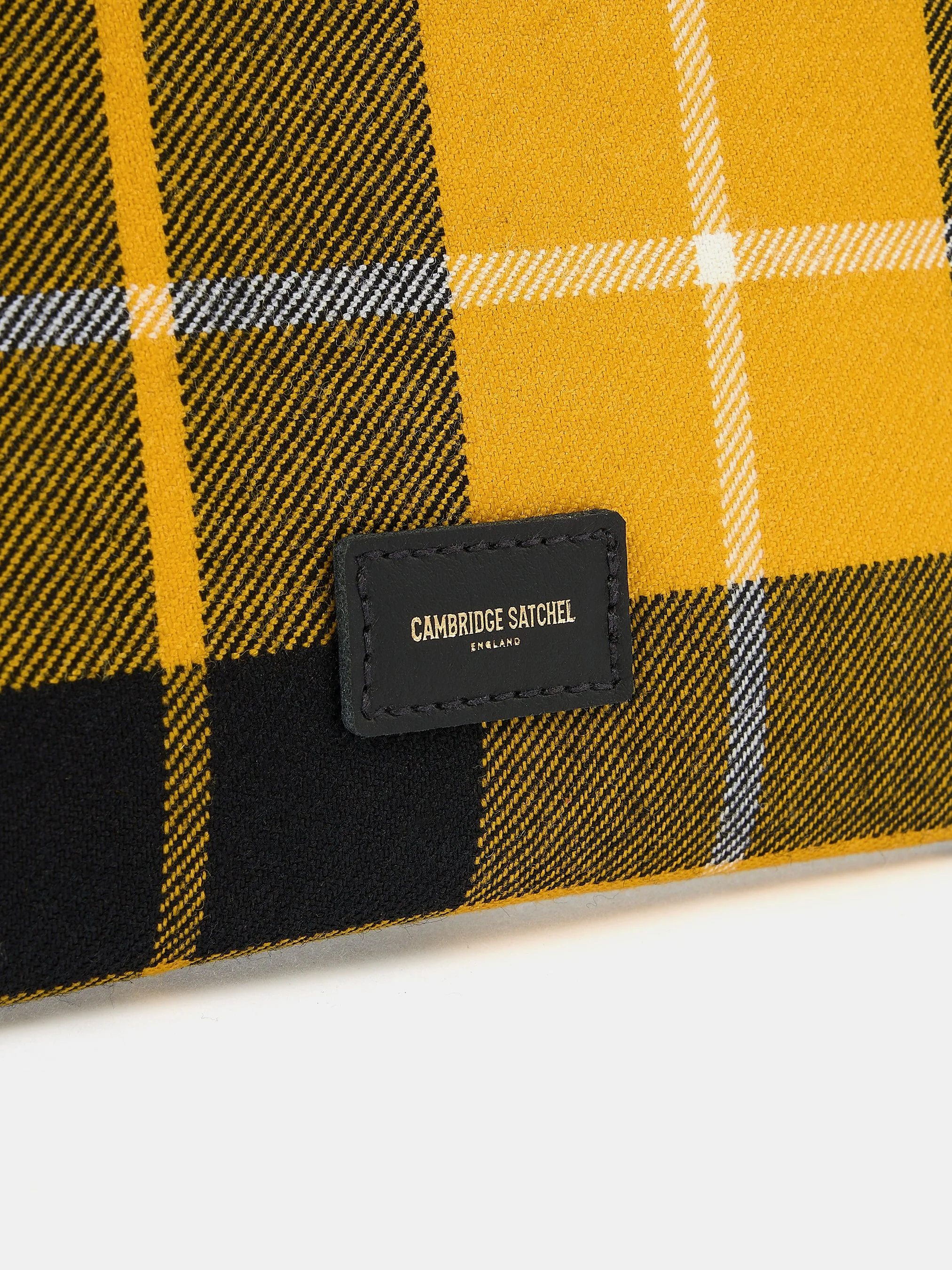 The Twist Lock Pouch - Black with Yellow Tartan - Image 3